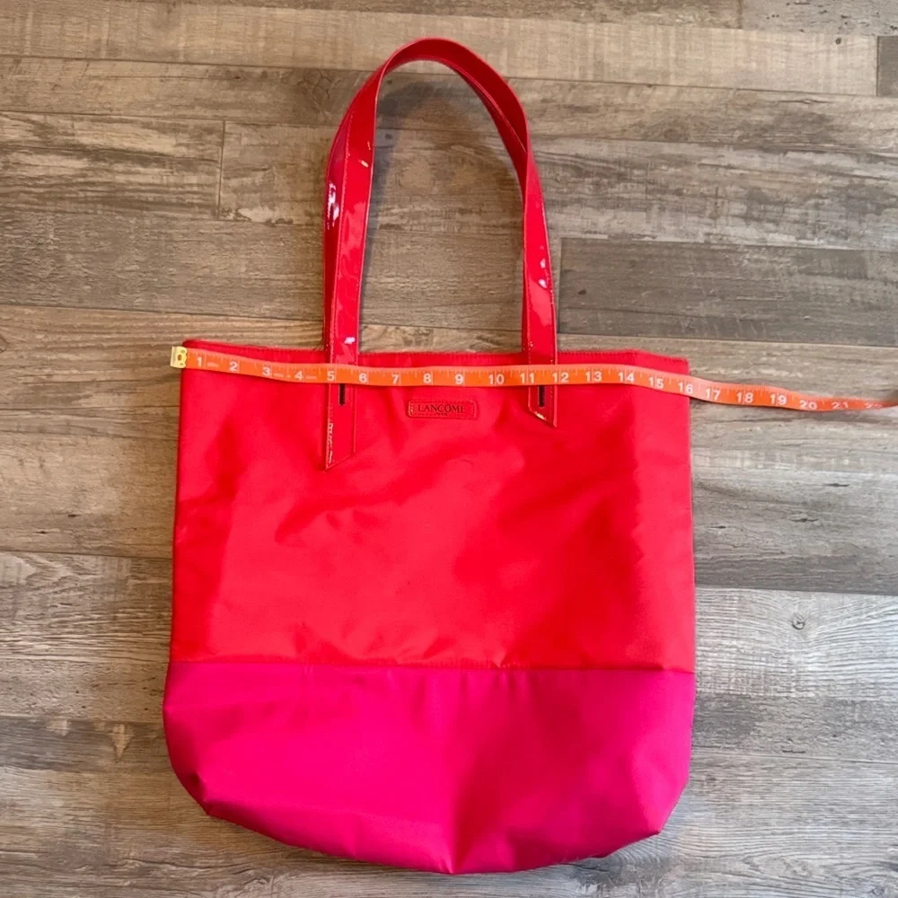 Lancôme Red and Pink Tote Bag 25in x 16in